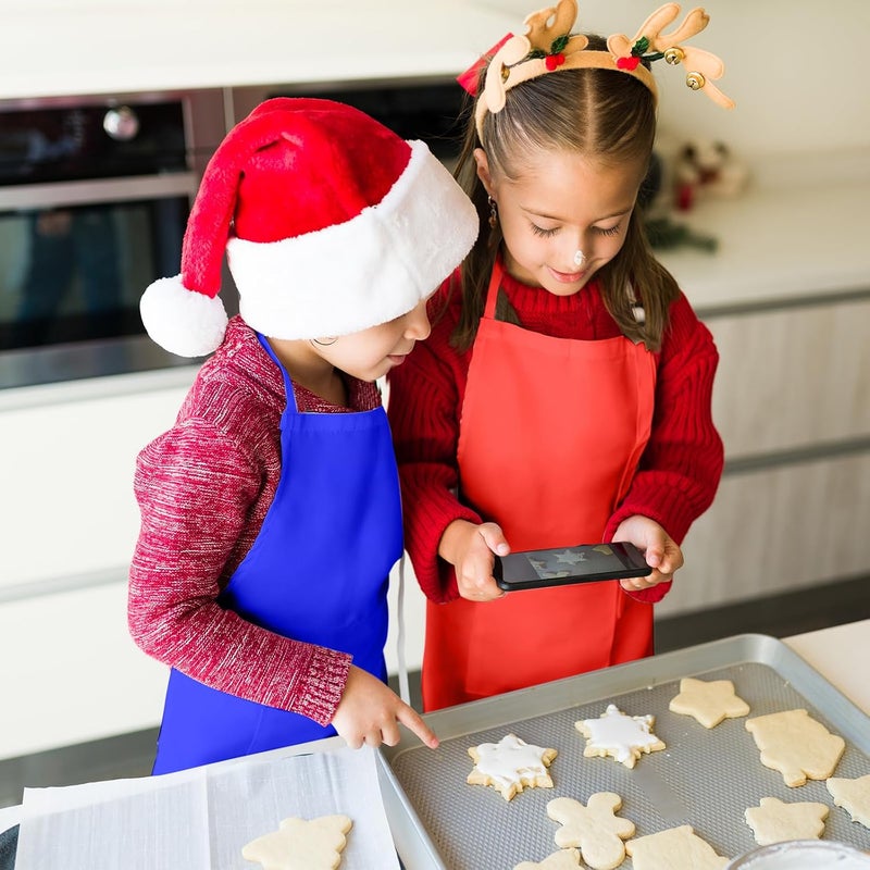 PLULON 24 Pcs Kids Aprons for Painting, Painting Apron Bulk for Kids Art Smocks Children Fabric Art Aprons for Art Painting Crafts Home Kitchen Classroom Party and Activity - Image 5